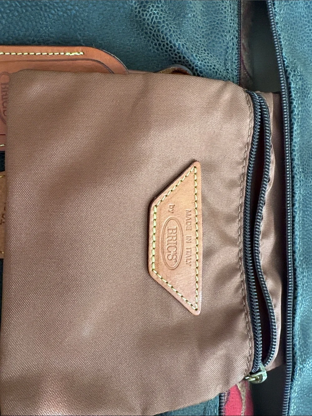 Bric’s Leather Travel Duffel Bag - Brown with Tan Trim